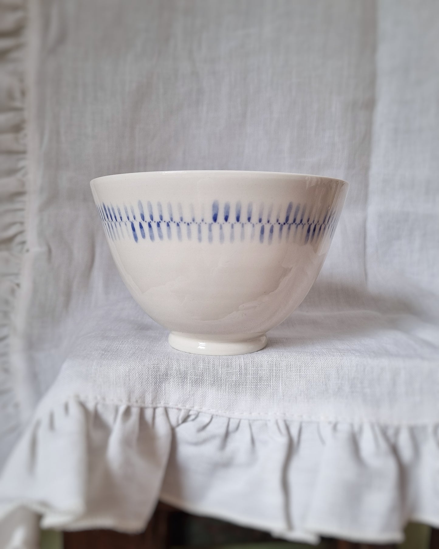 Bol porcelaine motifs bleus