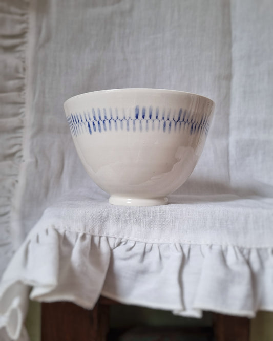 Bol porcelaine motifs bleus