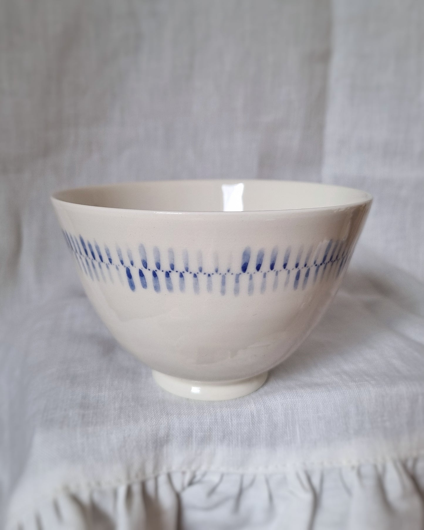 Bol porcelaine motifs bleus