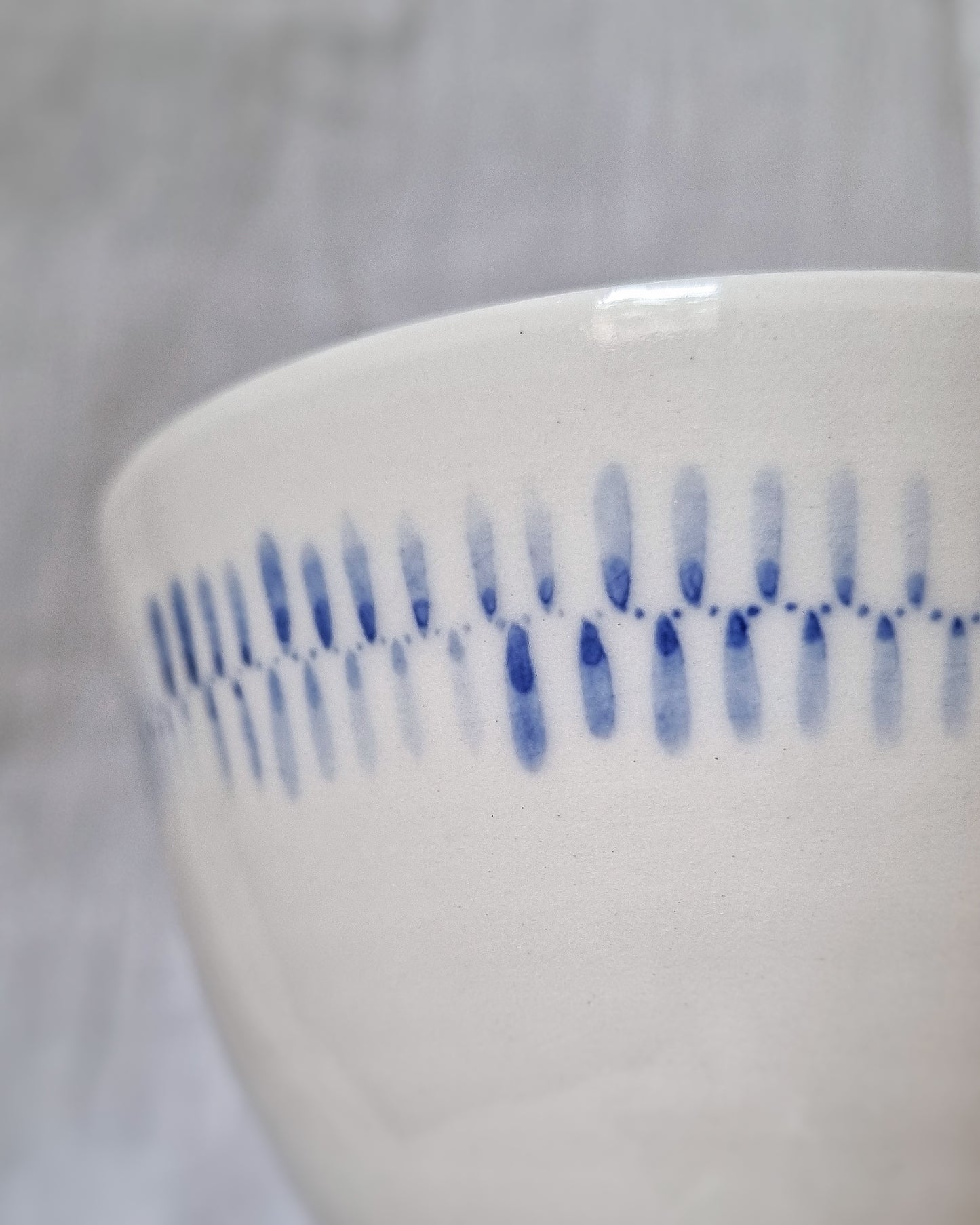 Bol porcelaine motifs bleus