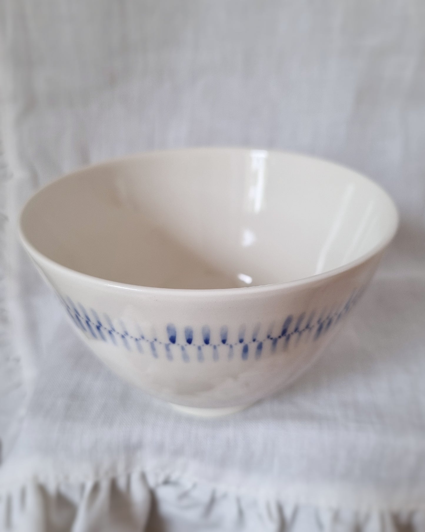 Bol porcelaine motifs bleus