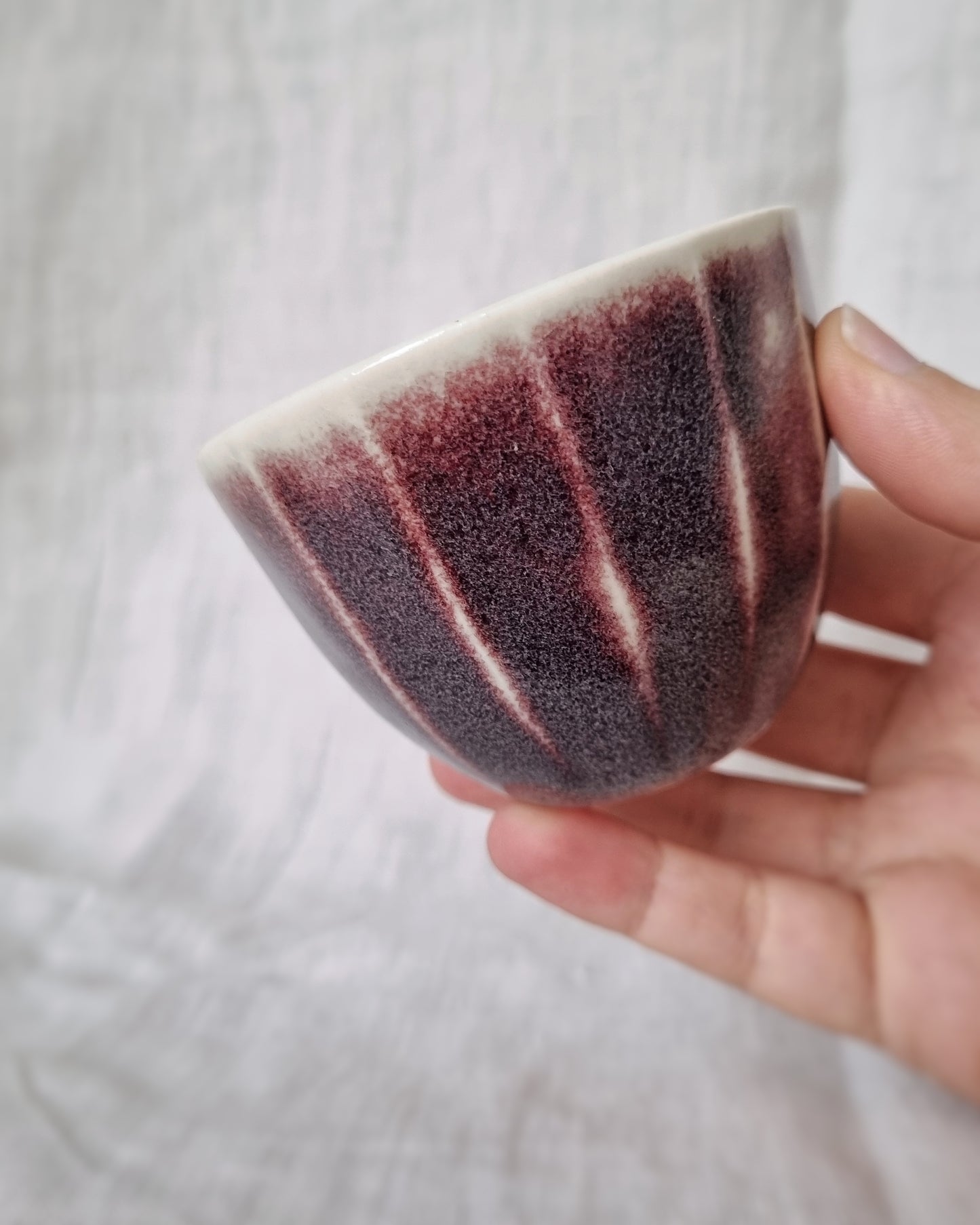 Tasse facettes rouge