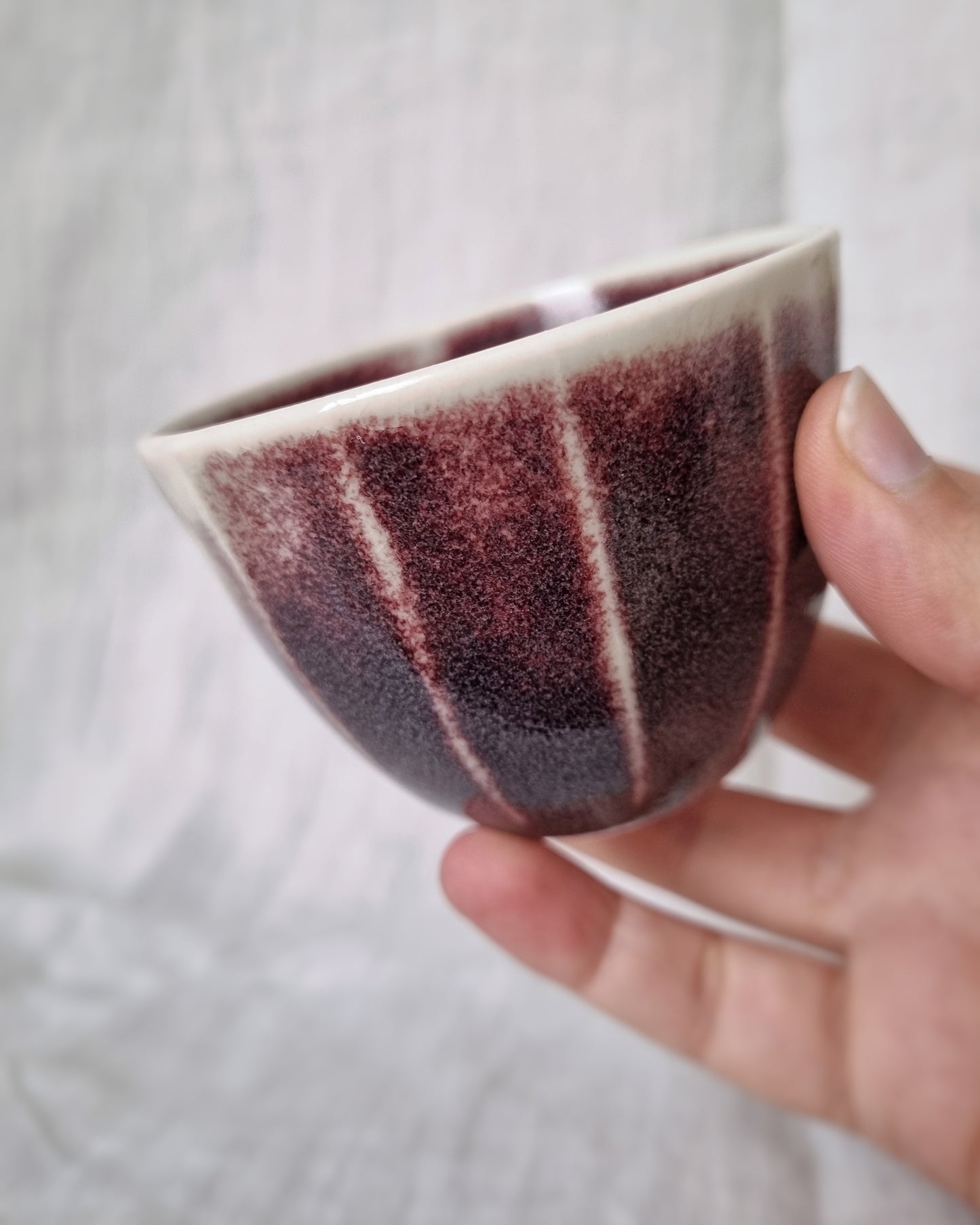 Tasse facettes rouge