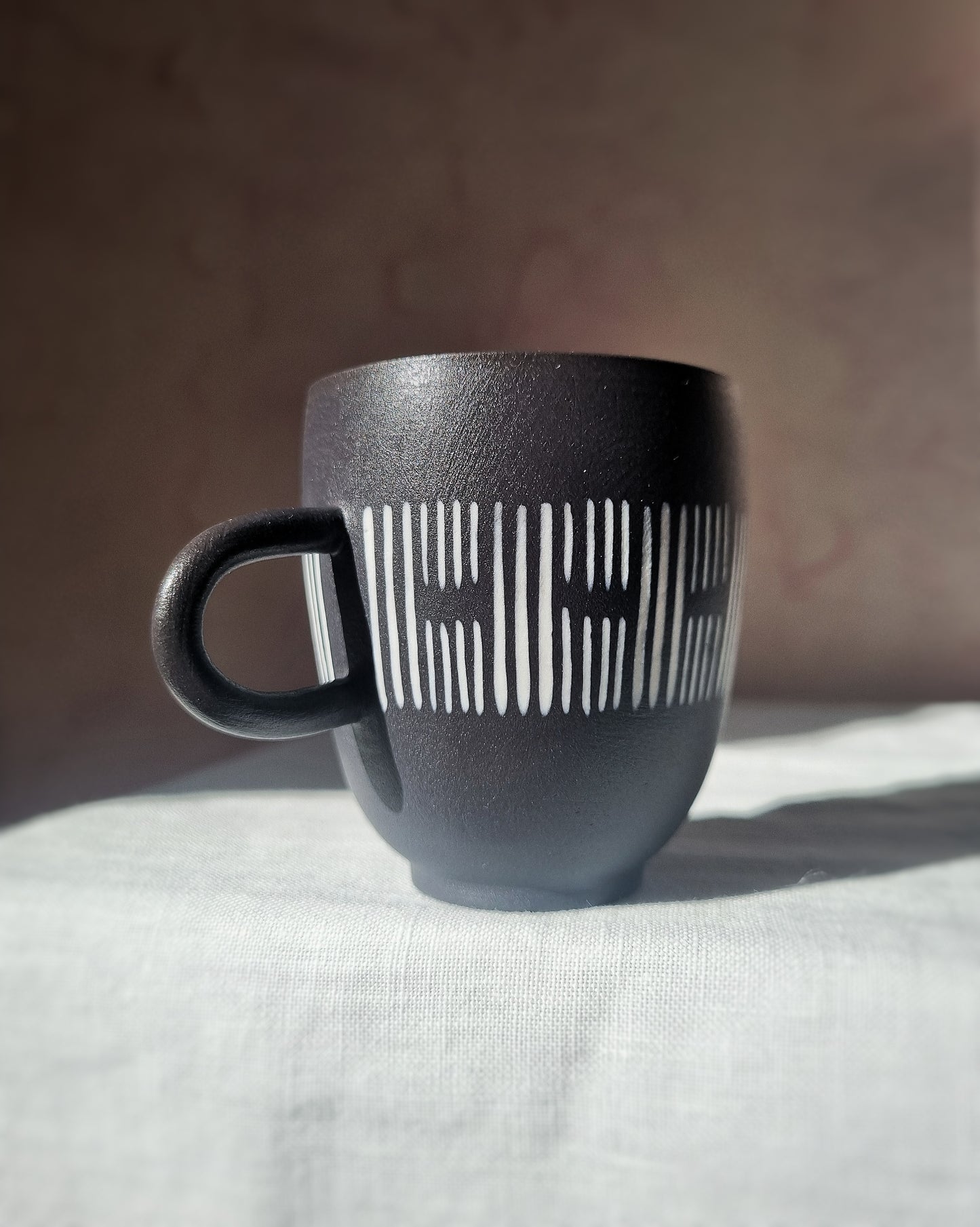 Tasse espresso 100ml porcelaine noire sans sous-tasse — A