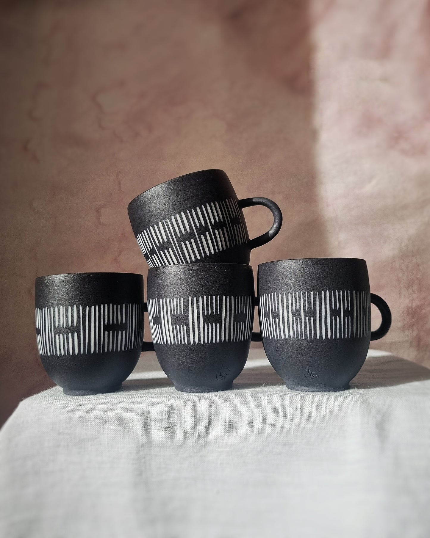 Tasse espresso 100ml porcelaine noire sans sous-tasse — A