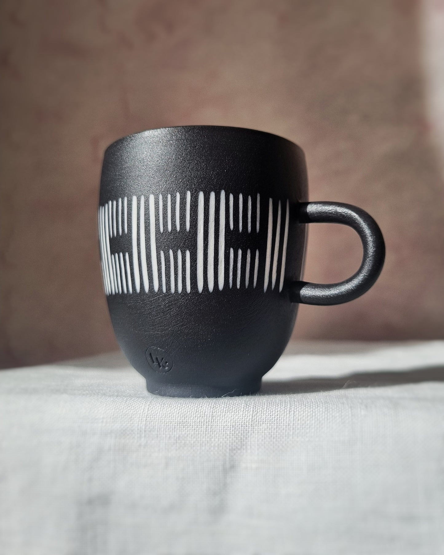 Tasse espresso 100ml porcelaine noire sans sous-tasse — A