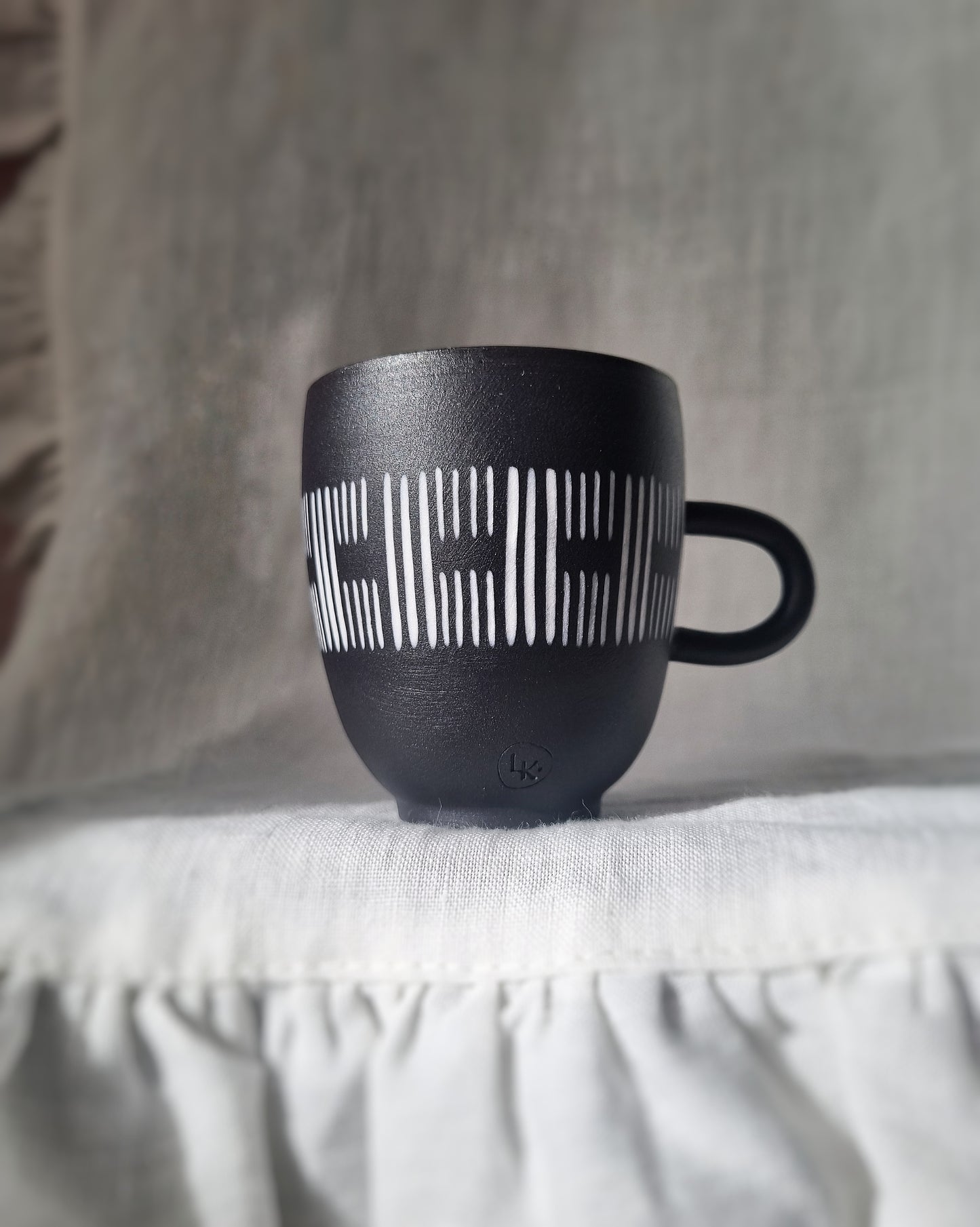 Tasse espresso 100ml porcelaine noire sans sous-tasse — A