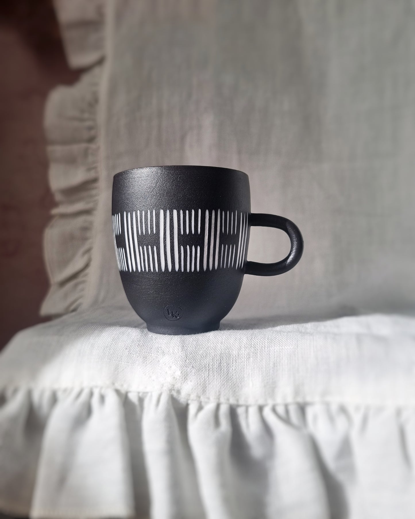 Tasse espresso 100ml porcelaine noire sans sous-tasse — A